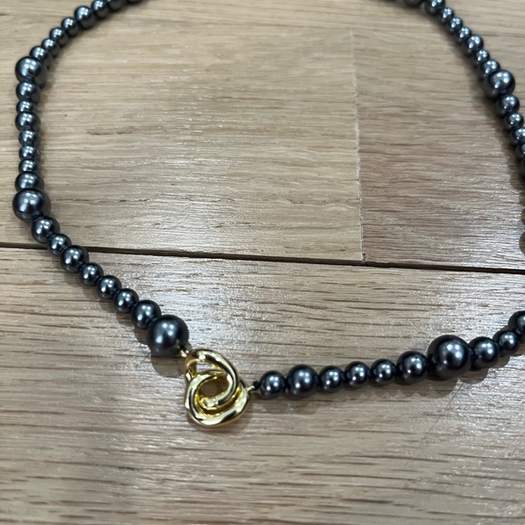 ✨ Gorjana Gray and Gold Beaded Necklace✨ - Picture 3 of 7